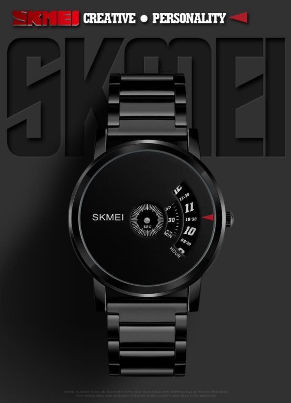 SKMEI Jam Tangan Analog 1260 Black Black JakartaNotebook